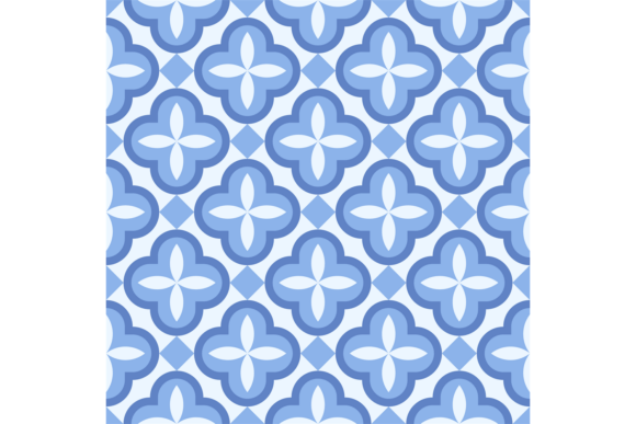 Blue Ornament Seamless Pattern Guide