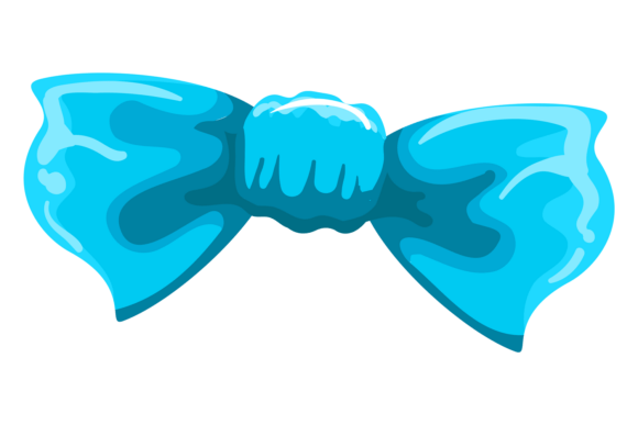 Blue Silk Ribbon Bow: A Decorative Accessory