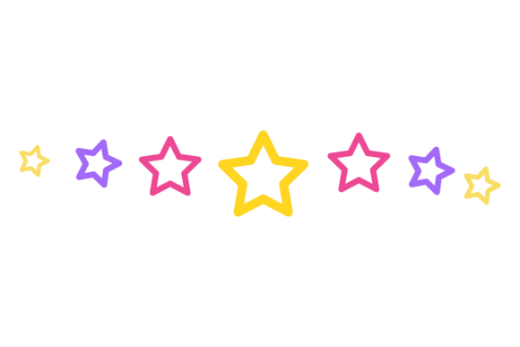 Color Decorative Stars: Festive Party Design Elements for Modern Celebrations