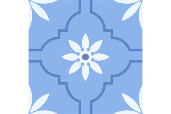 Decorative Blue Square Motif. Ceramic Wa: A Practical Guide to Style, Formats, and Digital Assets