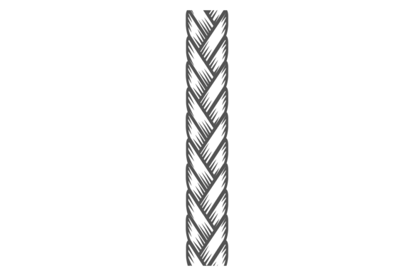 Decorative Braid Pattern. Vertical Handm: Elevating Design with Textured Simplicity