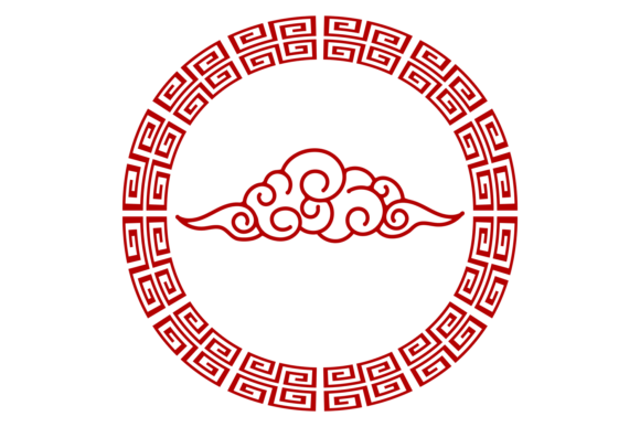 Decorative Chinese Cloud Label: Eastern Festival Style Assets for Modern Design
