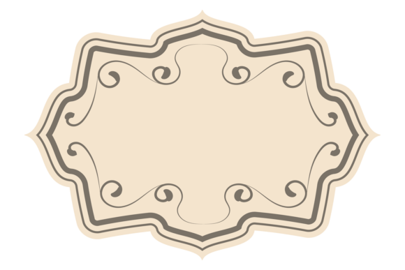 Decorative Craft Paper Label Template: T