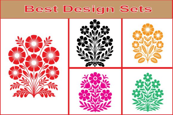 Decorative Flower Vector Elements Bundle: A Complete Resource for Modern Designers