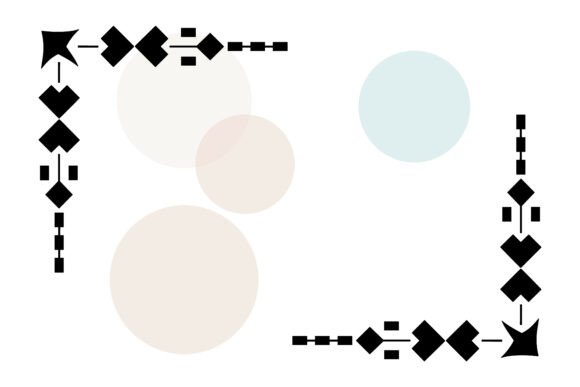 Decorative Swirl Corner Frame Design