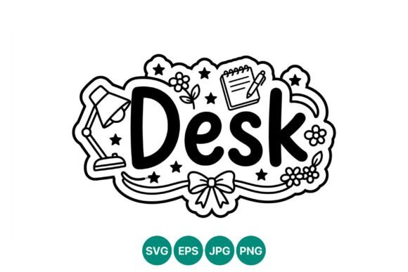 Desk Decorative Lettering Lamp Flowers: Integrating Vector Assets into Creative Workflows