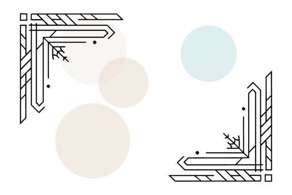 Elevate Layouts with Decorative Corner Frame Design