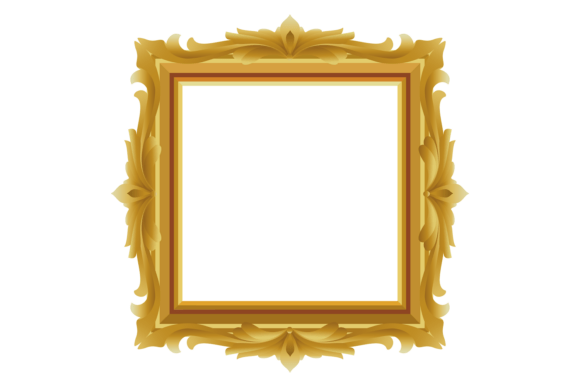 Enhancing Visual Appeal with a Wooden Frame with Decorative Ornament