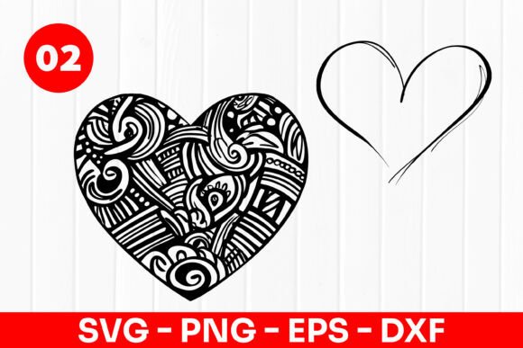 Evaluating Decorative Heart Line Art Love SVG PNG for Digital Crafting