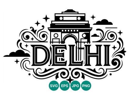 India Gate Delhi Decorative Line Art: Integrating High-Contrast Vectors into Professional Design Workflows