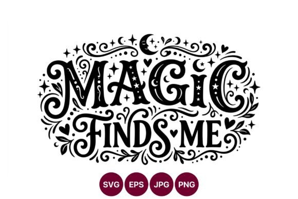 Magic Finds Me Decorative Lettering Guide