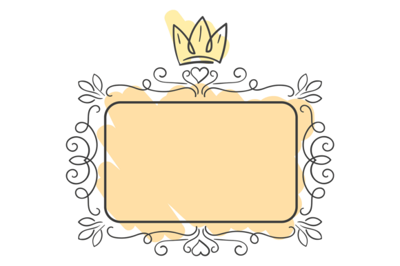 Royal Frame with Decorative Ornament: A Design Essential