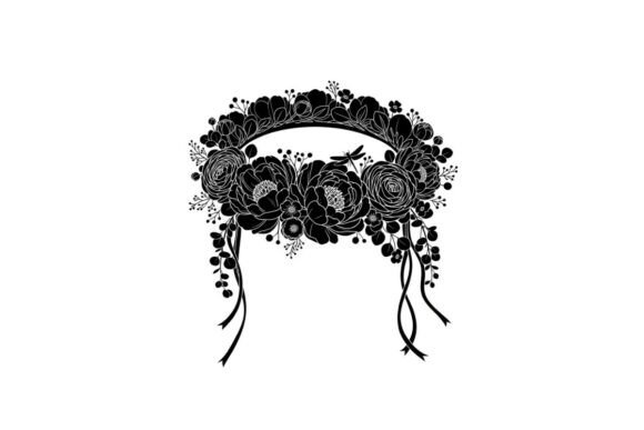 Silhouette of a Decorative Floral Headband: A Guide to Versatile Festival Clip Art