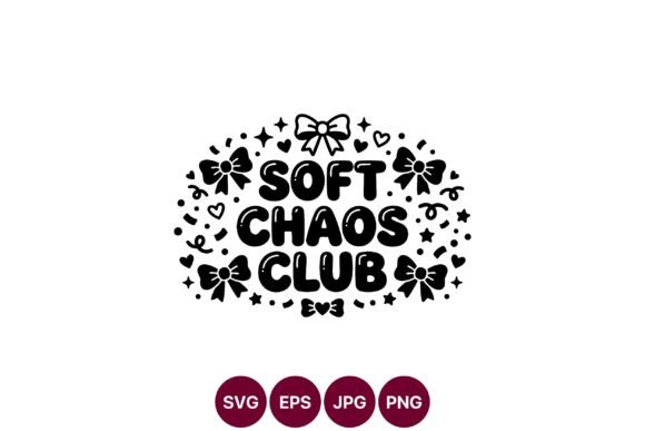 Soft Chaos Club SVG: Playful Vector Art