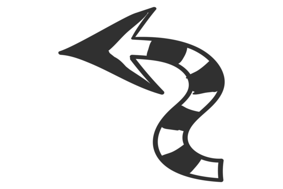 Strategic Direction: Leveraging the Striped Arrow Doodle for Visual Clarity