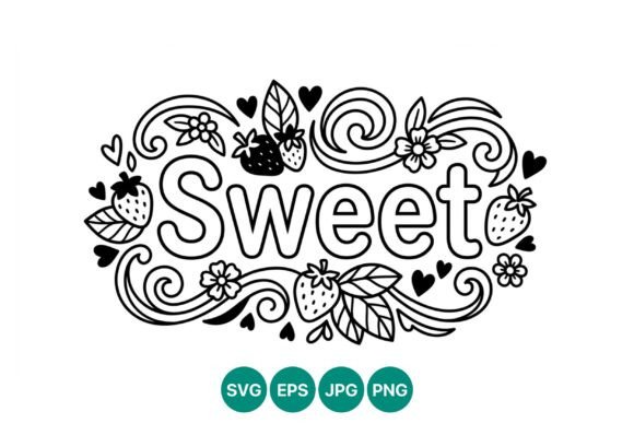 Sweet Strawberries Hearts Decorative: Elevating Your Design Projects with Versatile Vector Art