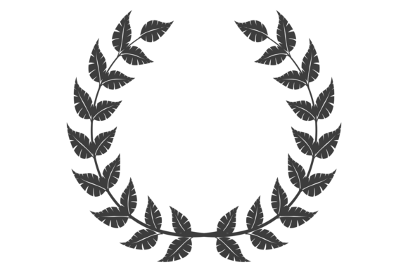 Understanding the Honor Wreath Emblem: Empty Decorative Floral Ornament Isolated on White Background