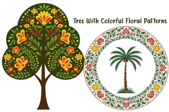 Unlocking the Potential of High-Resolution Folk Art Tree Designs for Modern Creators
